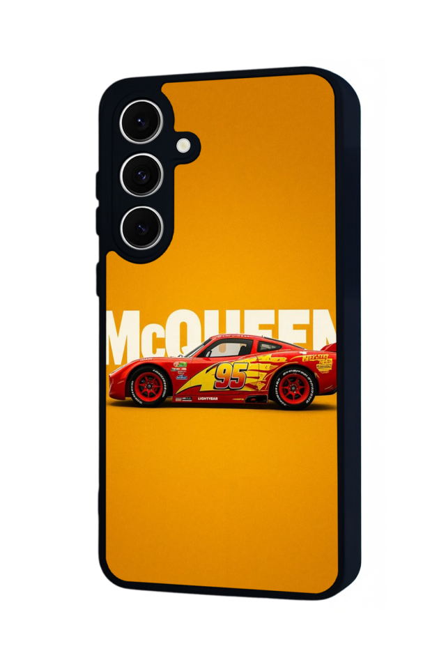 Samsung Galaxy A16 Uyumlu Şimsek McQueen Tasarımlı Glossy Premium Kılıf