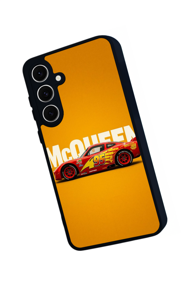 Samsung Galaxy A16 Uyumlu Şimsek McQueen Tasarımlı Glossy Premium Kılıf