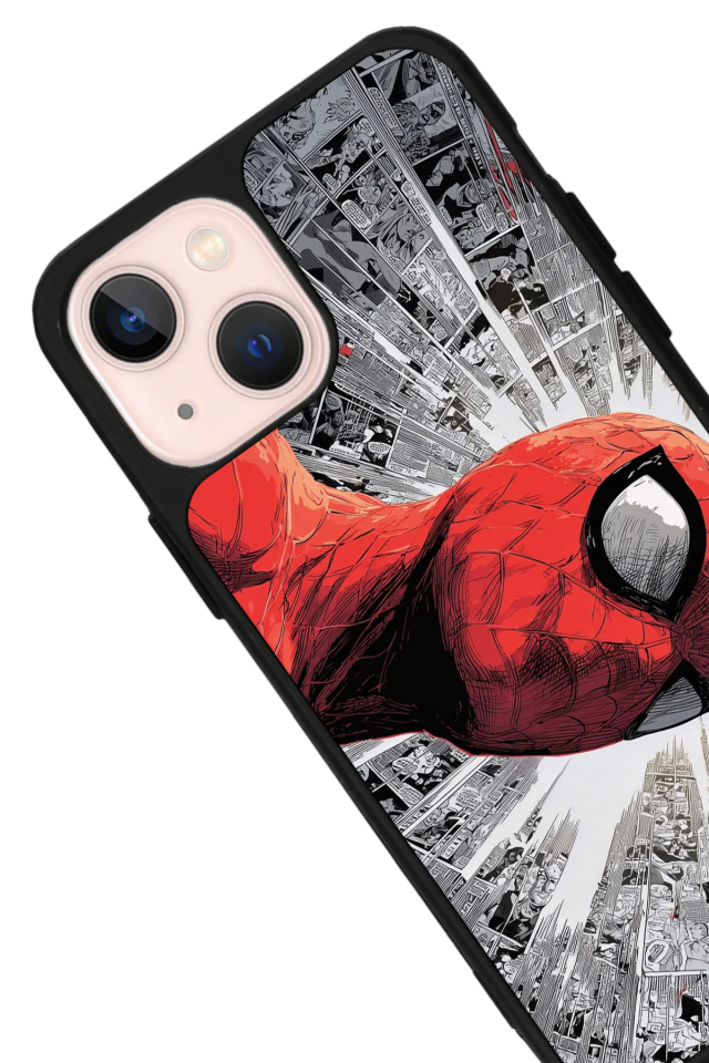 iPhone 13/14 Uyumlu Spider Man ( Örümcek Adam ) Tasarımlı Glossy Premium Kılıf