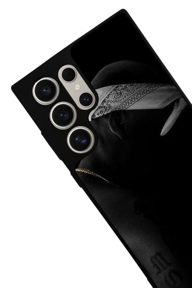 Samsung Galaxy S24 Ultra Uyumlu Tupac Tasarımlı Glossy Premium Kılıf