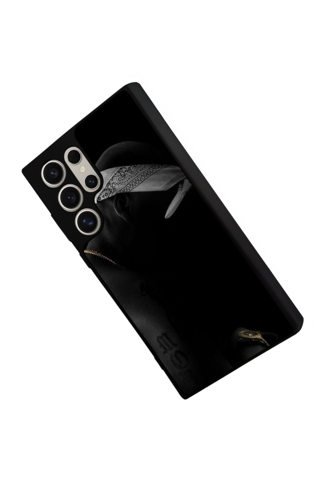 Samsung Galaxy S24 Ultra Uyumlu Tupac Tasarımlı Glossy Premium Kılıf