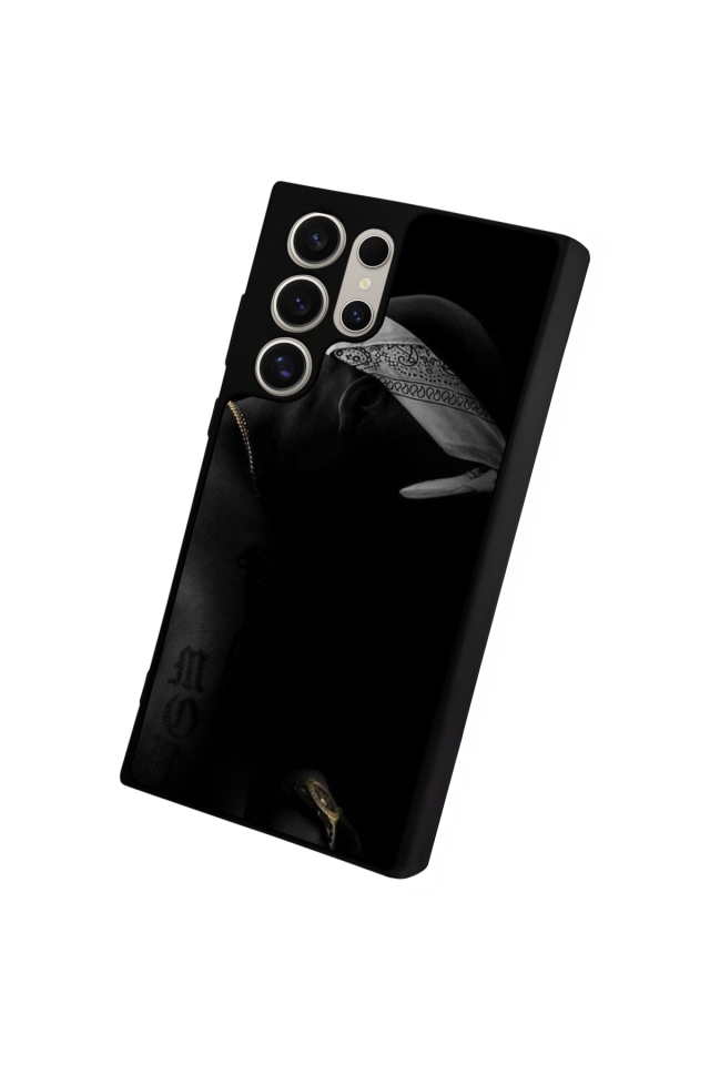 Samsung Galaxy S24 Ultra Uyumlu Tupac Tasarımlı Glossy Premium Kılıf