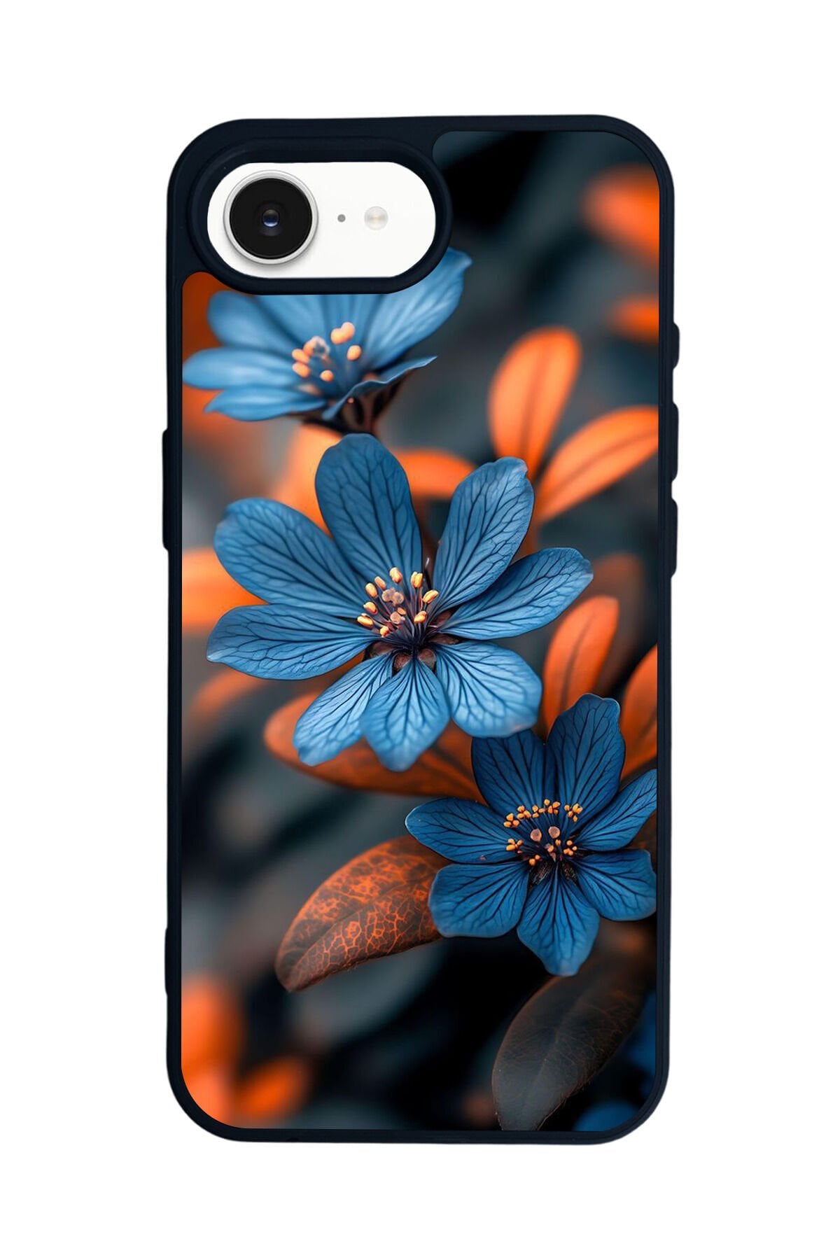 iPhone 16E Uyumlu Cicek Tasarımlı Glossy Premium Kılıf