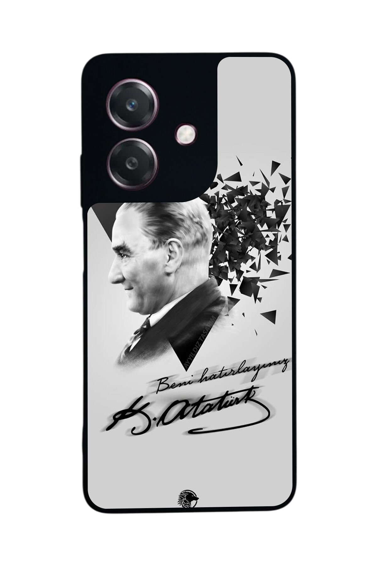 Oppo A3 5G Uyumlu Mustafa Kemal Ataturk Tasarımlı Glossy Premium Kılıf
