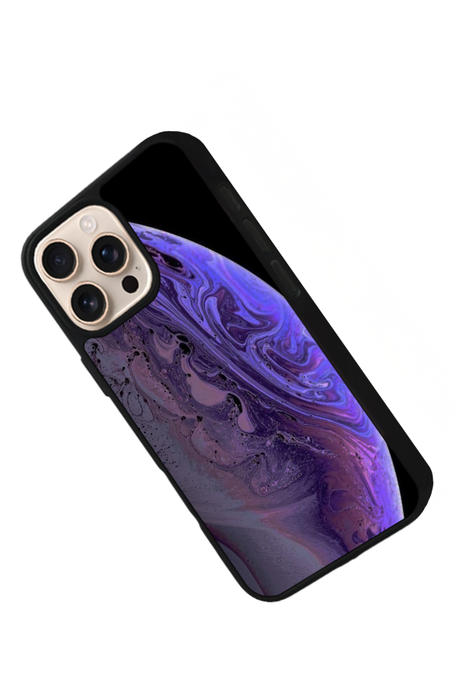 iPhone 15 Pro Uyumlu Ay Tasarımlı Glossy Premium Kılıf