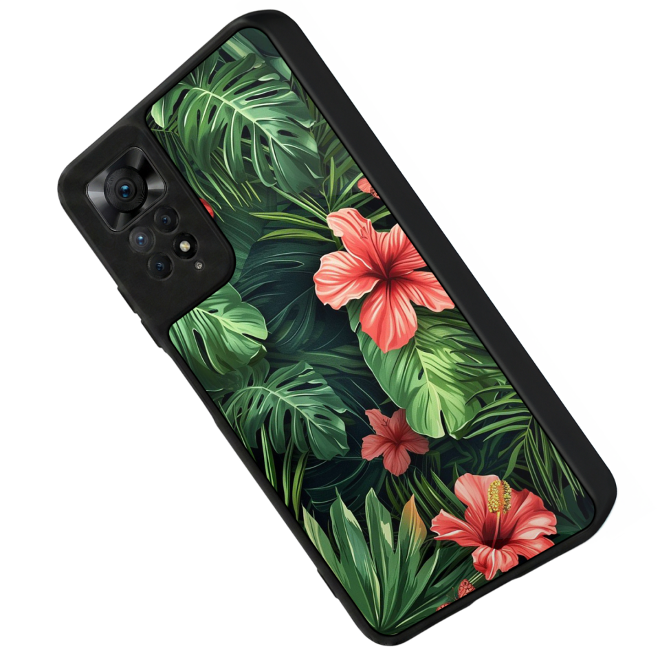 Xiaomi Redmi Note 12 Pro Uyumlu Botanik Tasarımlı Glossy Premium Kılıf