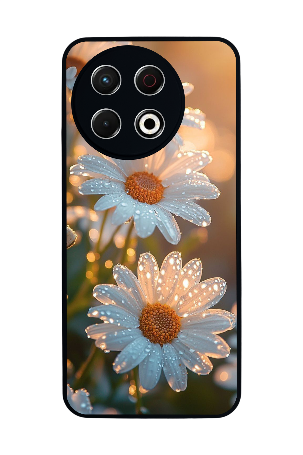 Tecno Spark 30 Pro Uyumlu Cicek Tasarımlı Glossy Premium Kılıf