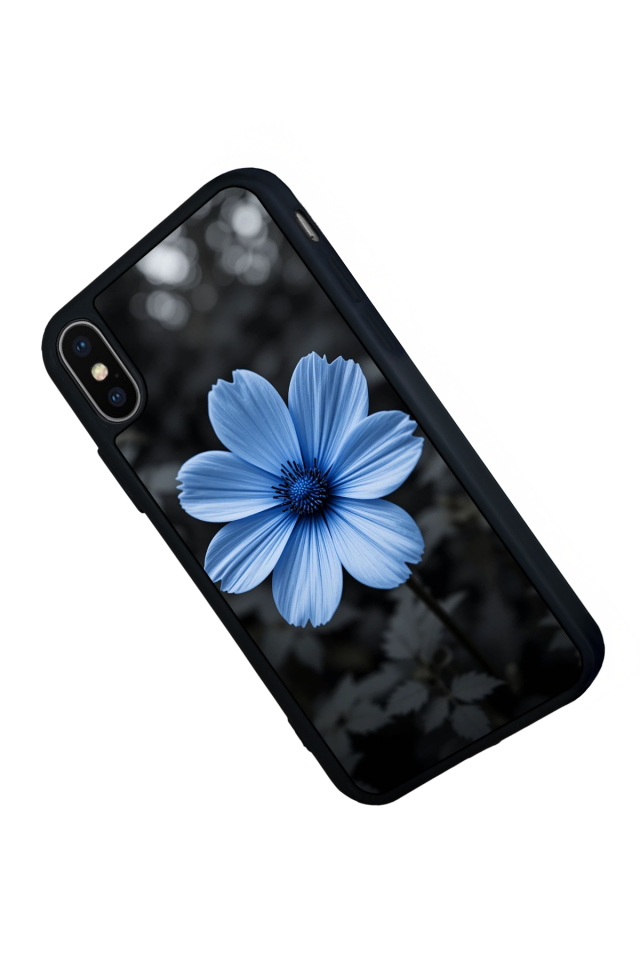 iPhone X/ XS Uyumlu Cicek Tasarımlı Glossy Premium Kılıf