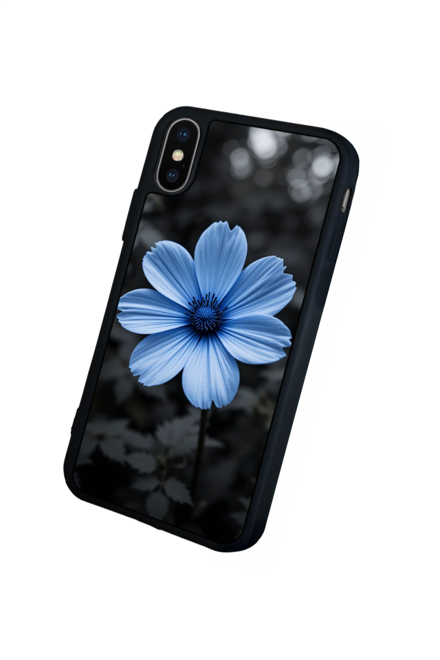 iPhone X/ XS Uyumlu Cicek Tasarımlı Glossy Premium Kılıf
