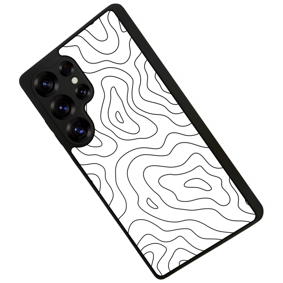 Samsung Galaxy S25 Ultra Uyumlu Çizgi Sanatı Tasarımlı Glossy Premium Kılıf