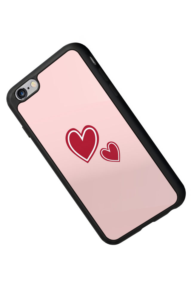 iPhone 6 Plus Uyumlu Kalp Love Tasarımlı Glossy Premium Kılıf