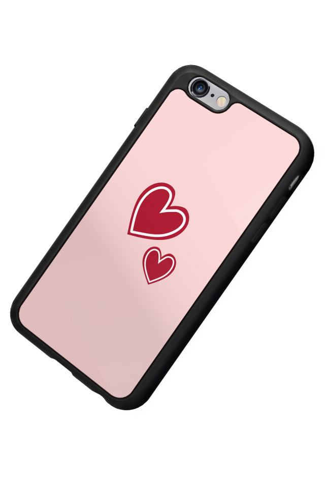 iPhone 6 Plus Uyumlu Kalp Love Tasarımlı Glossy Premium Kılıf