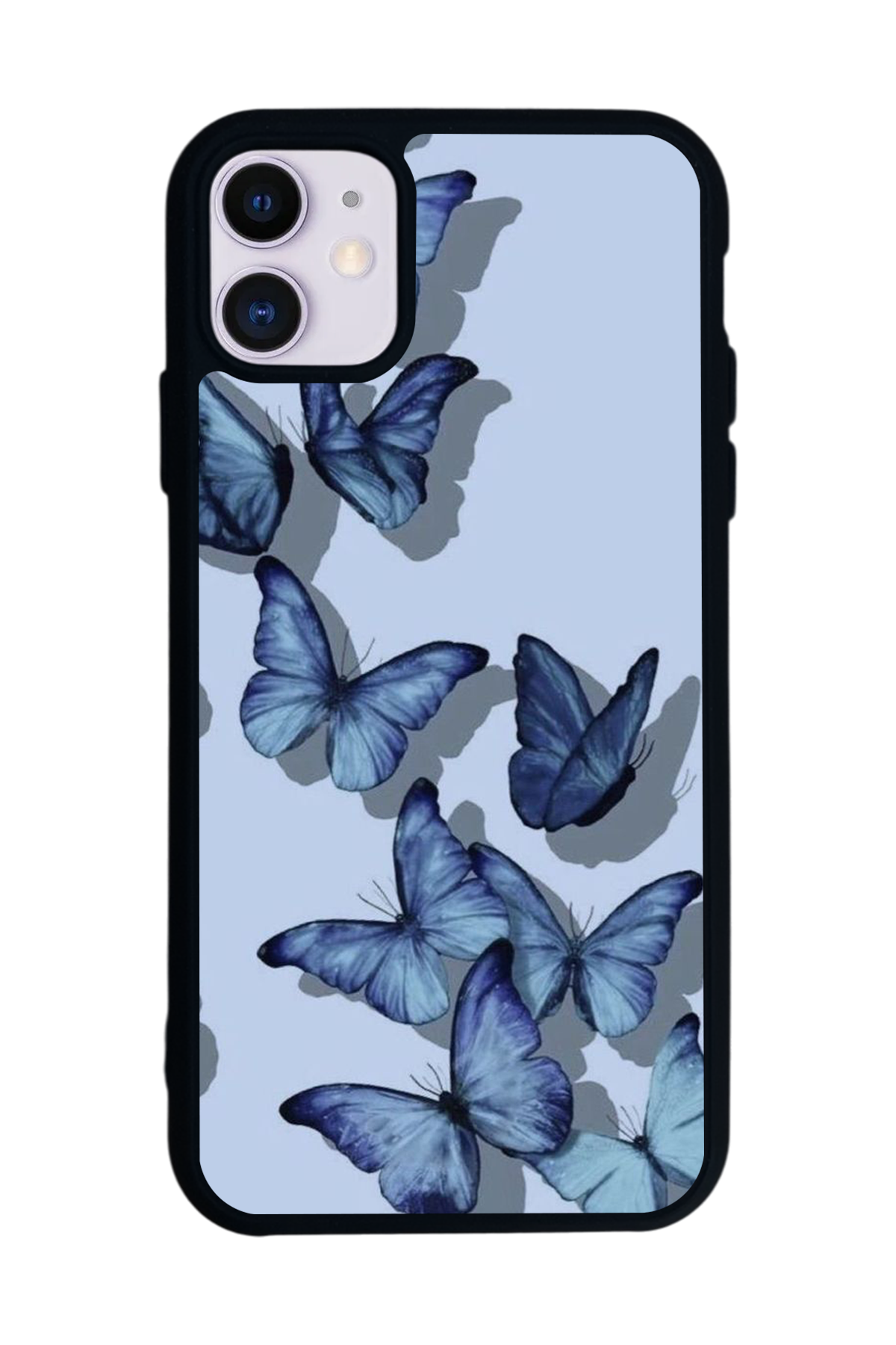 iPhone 11 Uyumlu Kelebek Tasarımlı Glossy Premium Kılıf