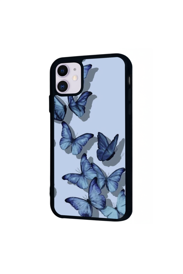 iPhone 11 Uyumlu Kelebek Tasarımlı Glossy Premium Kılıf