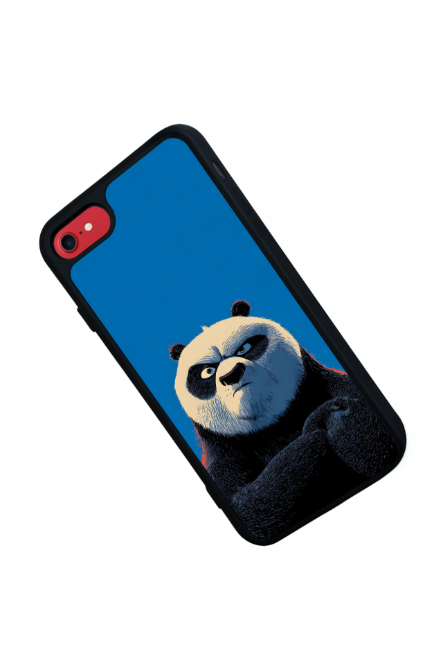 iPhone 8 Uyumlu Kung Fu Panda Tasarımlı Glossy Premium Kılıf