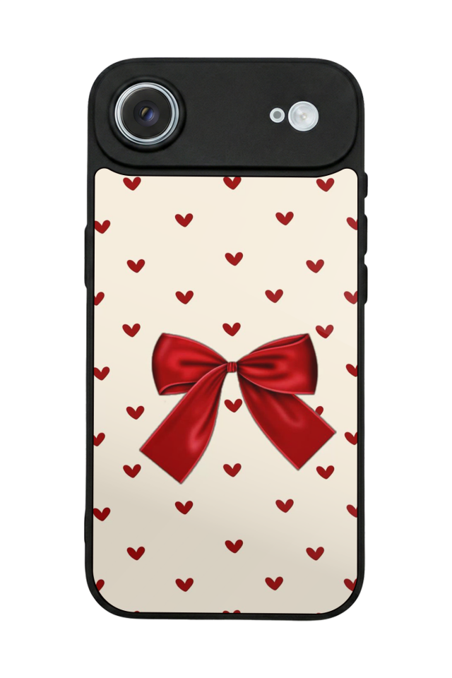 iPhone 17 Air Uyumlu Kurdele Tasarımlı Glossy Premium Kılıf
