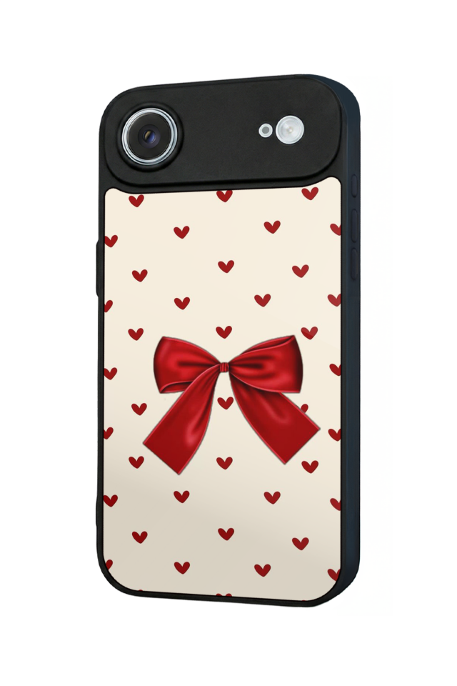 iPhone 17 Air Uyumlu Kurdele Tasarımlı Glossy Premium Kılıf