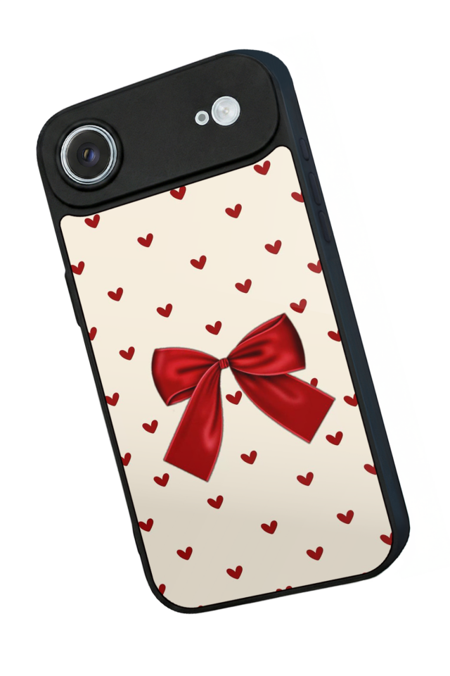 iPhone 17 Air Uyumlu Kurdele Tasarımlı Glossy Premium Kılıf