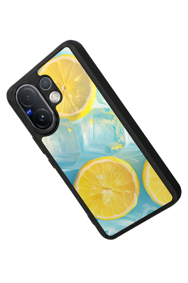 Vivo V60 Uyumlu Limon Tasarımlı Glossy Premium Kılıf