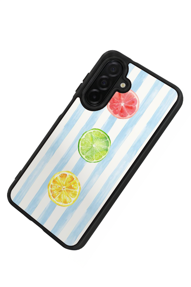 Samsung Galaxy A56 Uyumlu Limon Tasarımlı Glossy Premium Kılıf