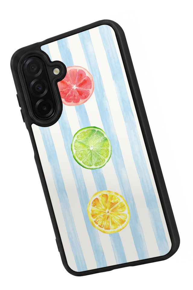 Samsung Galaxy A56 Uyumlu Limon Tasarımlı Glossy Premium Kılıf