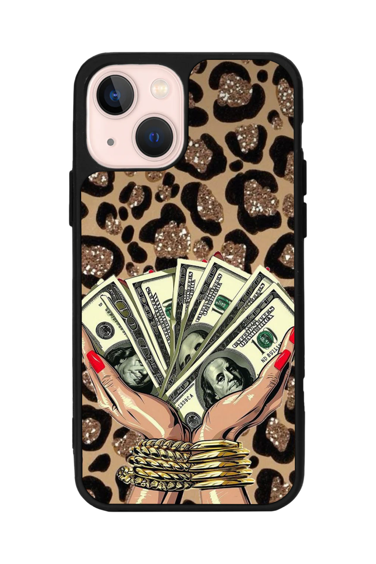 iPhone 15 Plus Uyumlu Para Tasarımlı Glossy Premium Kılıf