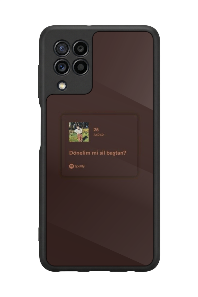 Samsung Galaxy M22 Uyumlu Sarki Sozleri Tasarımlı Glossy Premium Kılıf