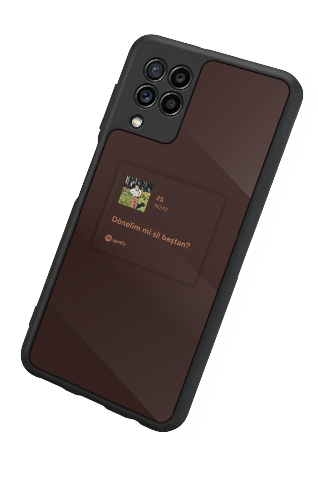 Samsung Galaxy M22 Uyumlu Sarki Sozleri Tasarımlı Glossy Premium Kılıf