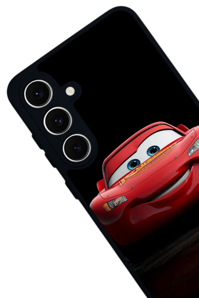 Samsung Galaxy A16 Uyumlu Şimsek McQueen Tasarımlı Glossy Premium Kılıf