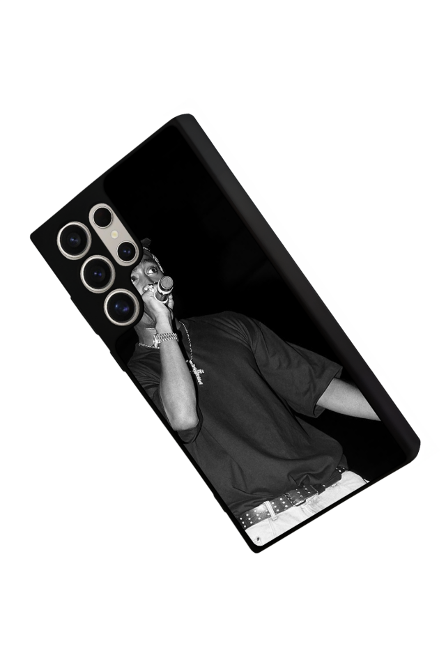 Samsung Galaxy S24 Ultra Uyumlu Tupac Tasarımlı Glossy Premium Kılıf