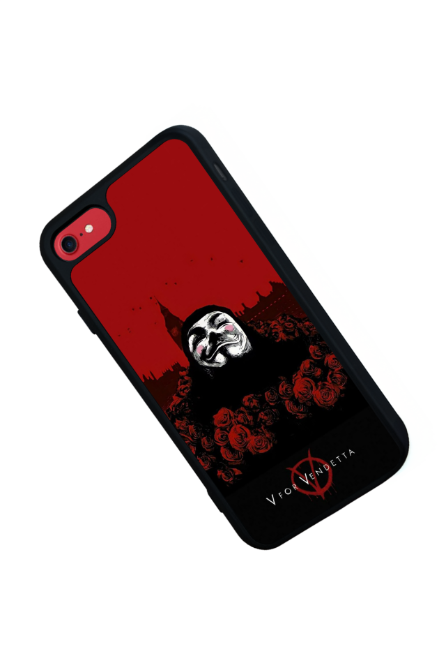 iPhone SE Uyumlu Vendetta Tasarımlı Glossy Premium Kılıf