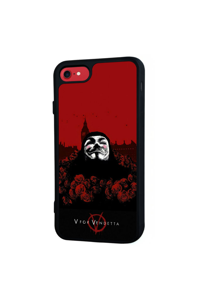 iPhone SE Uyumlu Vendetta Tasarımlı Glossy Premium Kılıf