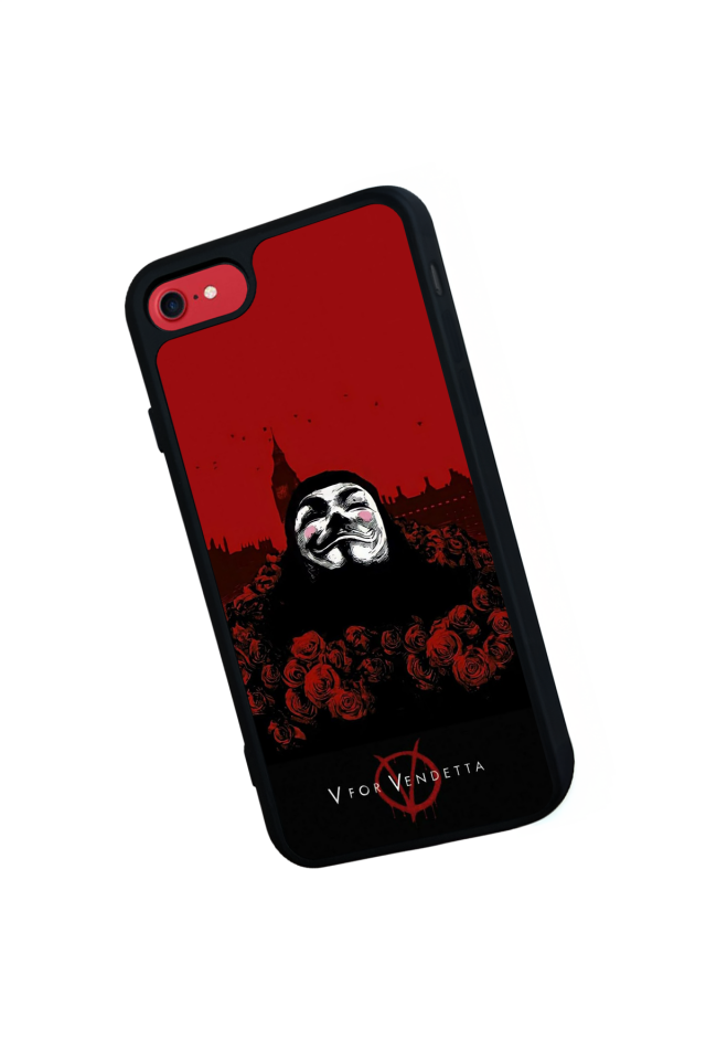 iPhone SE Uyumlu Vendetta Tasarımlı Glossy Premium Kılıf