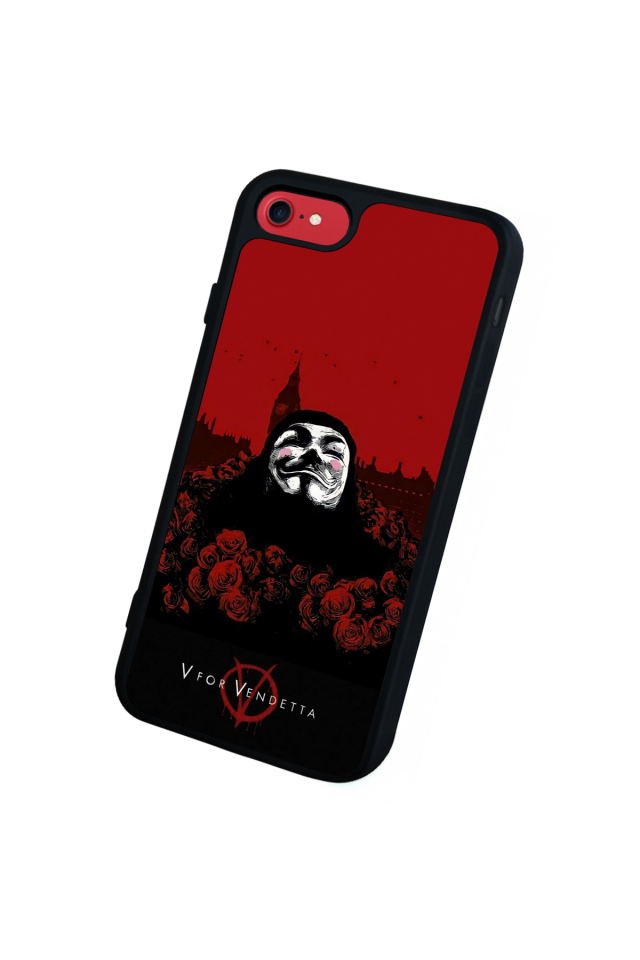 iPhone SE Uyumlu Vendetta Tasarımlı Glossy Premium Kılıf