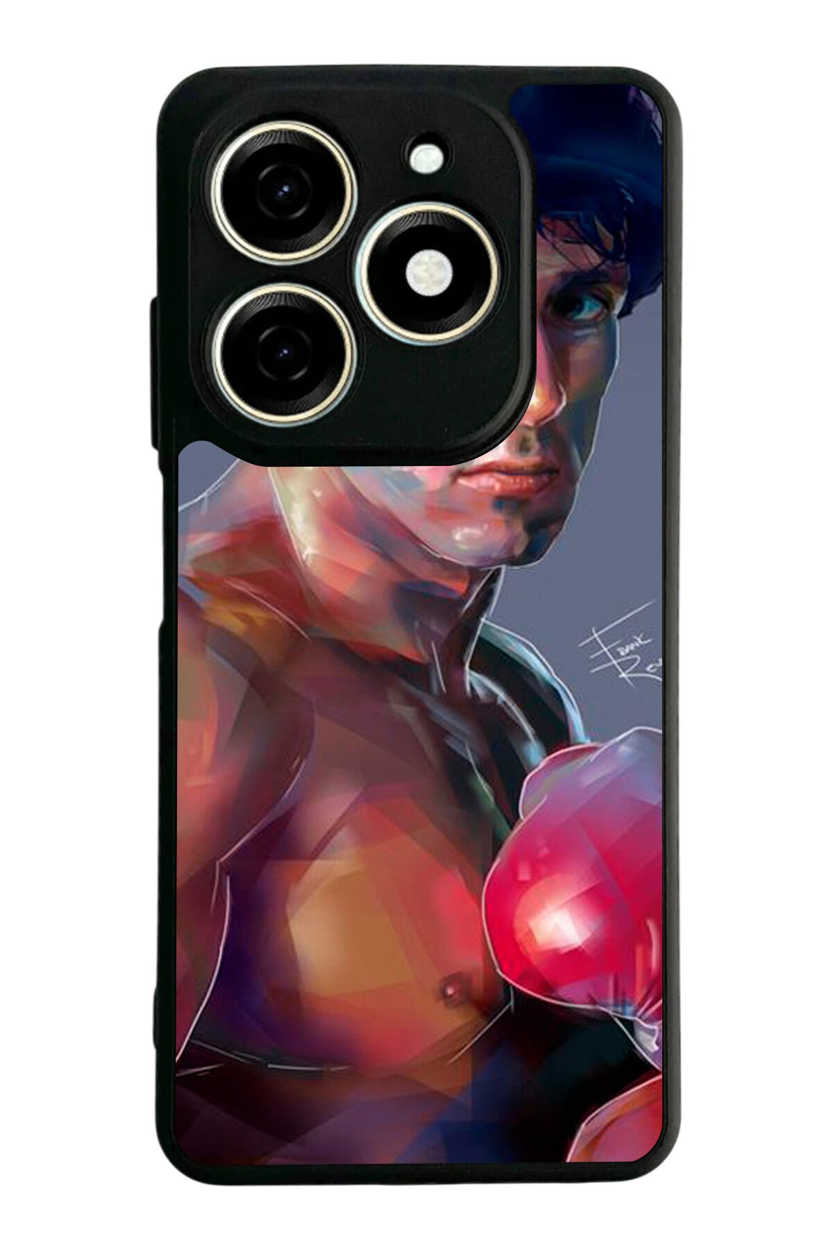 Tecno Spark 20/20C Uyumlu Rocky Tasarımlı Glossy Premium Kılıf