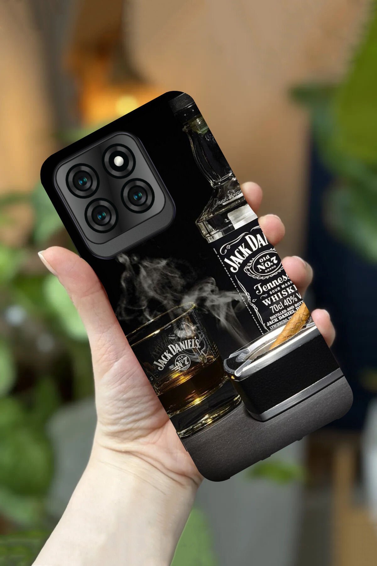 Reeder S71 Uyumlu Kamera Korumalı Alkol Şişesi Desenli HD Baskılı Silikon Kılıf