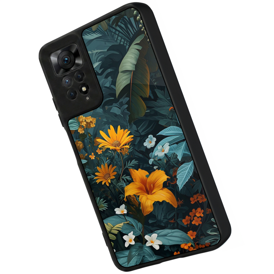 Xiaomi Redmi Note 12 Pro Uyumlu Botanik Tasarımlı Glossy Premium Kılıf