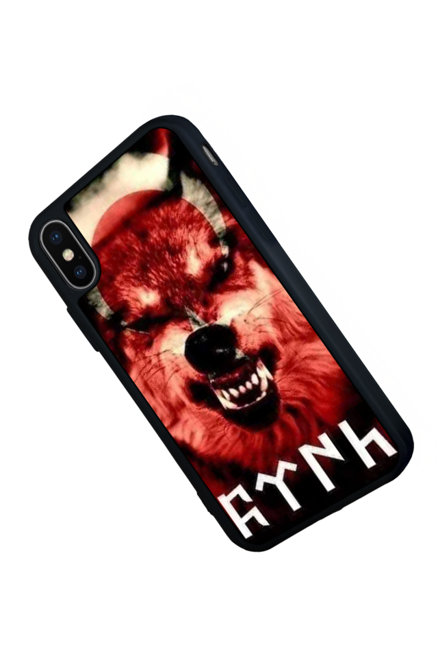 iPhone XS Max Uyumlu Bozkurt Tasarımlı Glossy Premium Kılıf