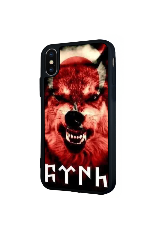 iPhone XS Max Uyumlu Bozkurt Tasarımlı Glossy Premium Kılıf