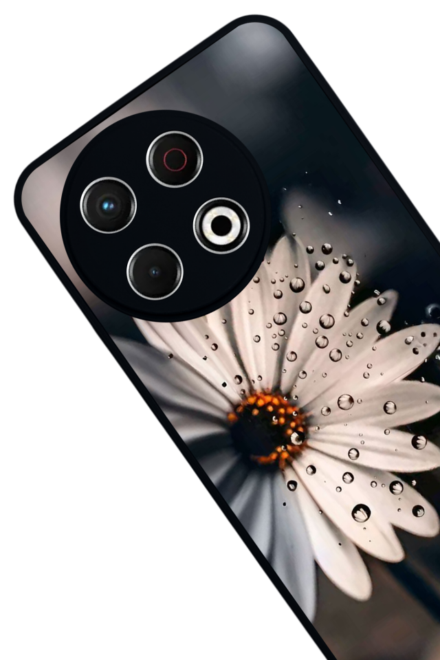 Tecno Spark 30 Pro Uyumlu Cicek Tasarımlı Glossy Premium Kılıf