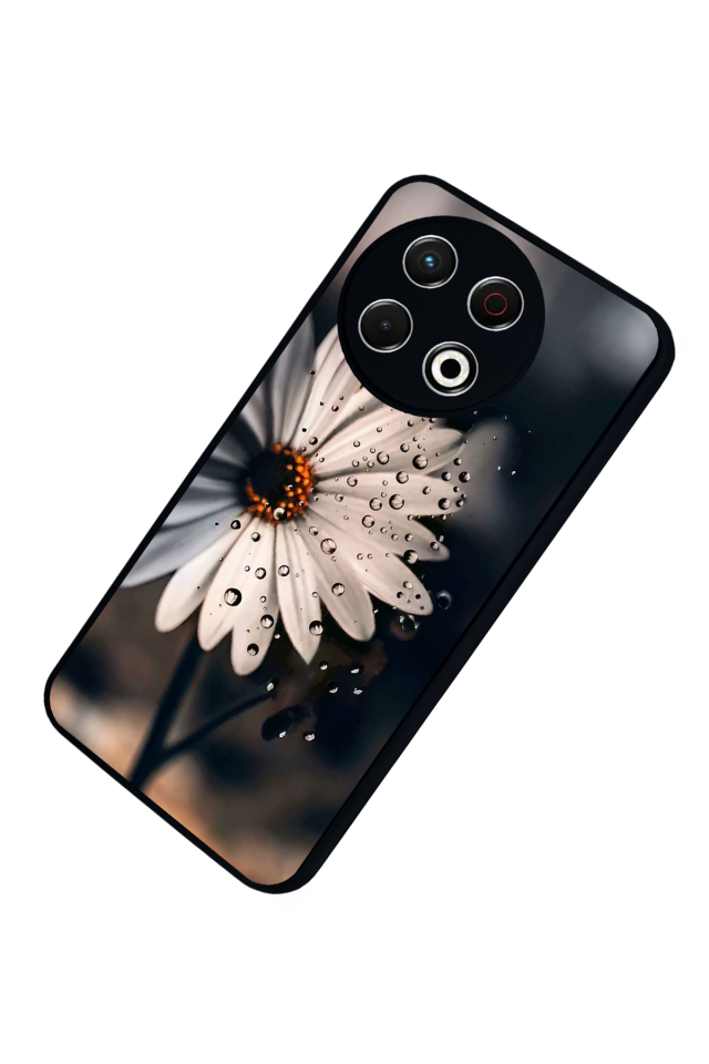 Tecno Spark 30 Pro Uyumlu Cicek Tasarımlı Glossy Premium Kılıf