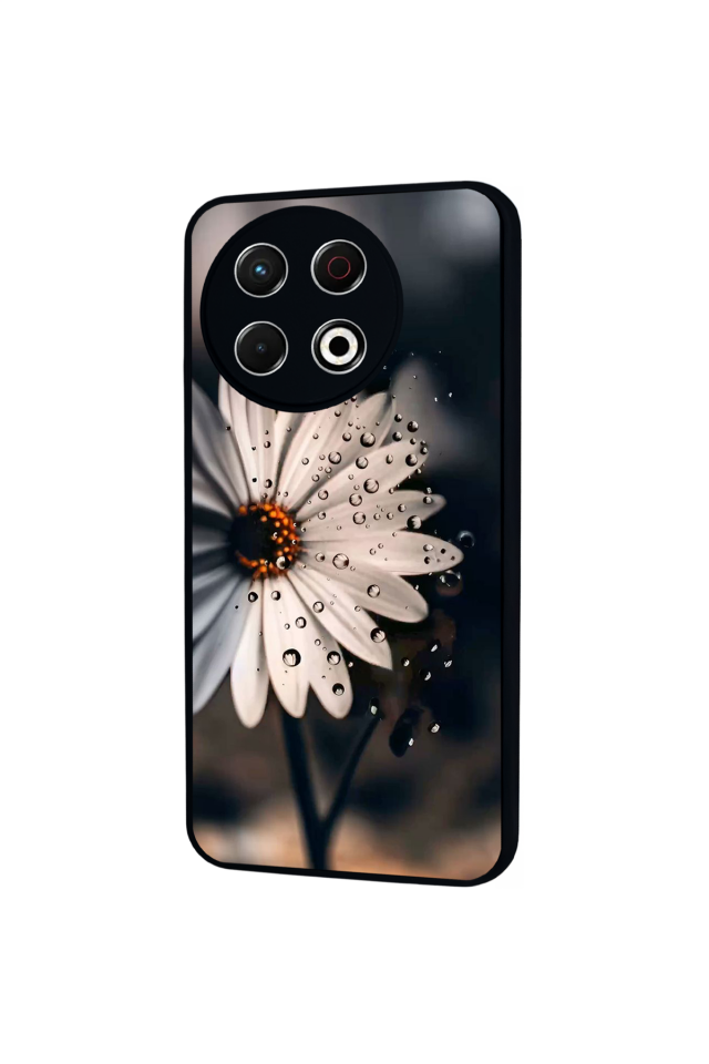 Tecno Spark 30 Pro Uyumlu Cicek Tasarımlı Glossy Premium Kılıf