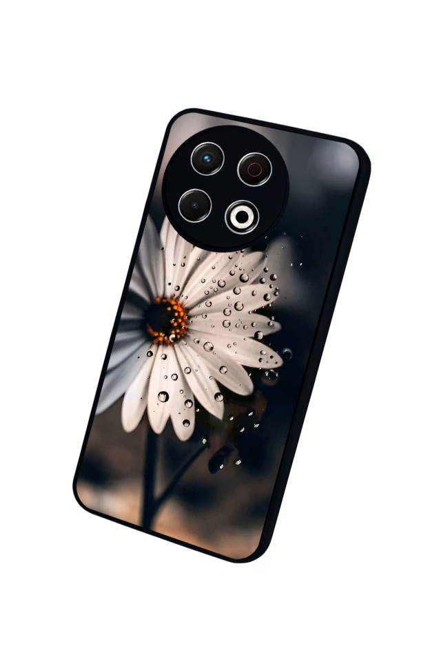 Tecno Spark 30 Pro Uyumlu Cicek Tasarımlı Glossy Premium Kılıf