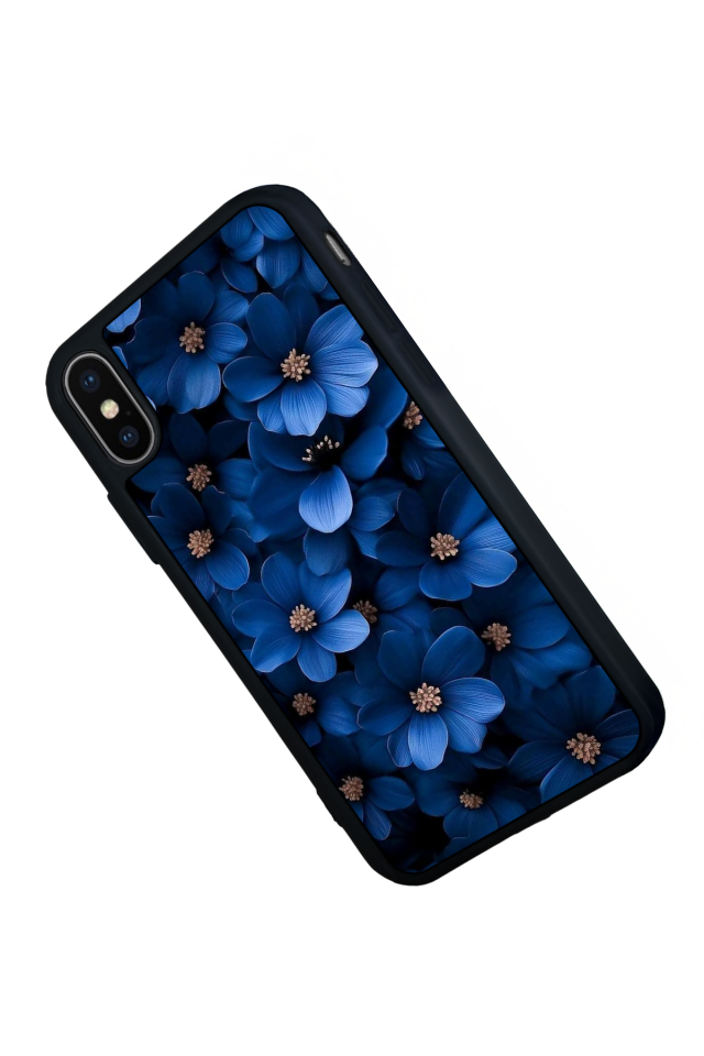 iPhone X/ XS Uyumlu Cicek Tasarımlı Glossy Premium Kılıf