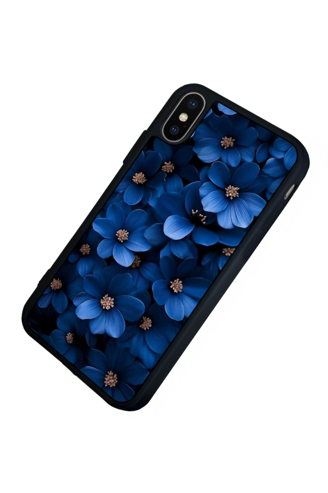 iPhone X/ XS Uyumlu Cicek Tasarımlı Glossy Premium Kılıf