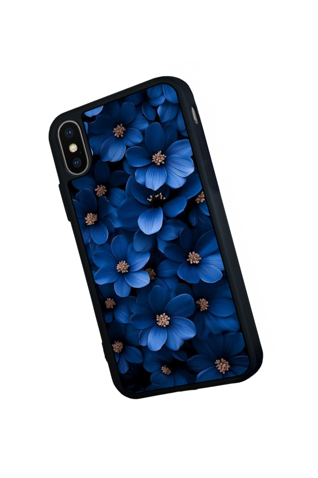 iPhone X/ XS Uyumlu Cicek Tasarımlı Glossy Premium Kılıf