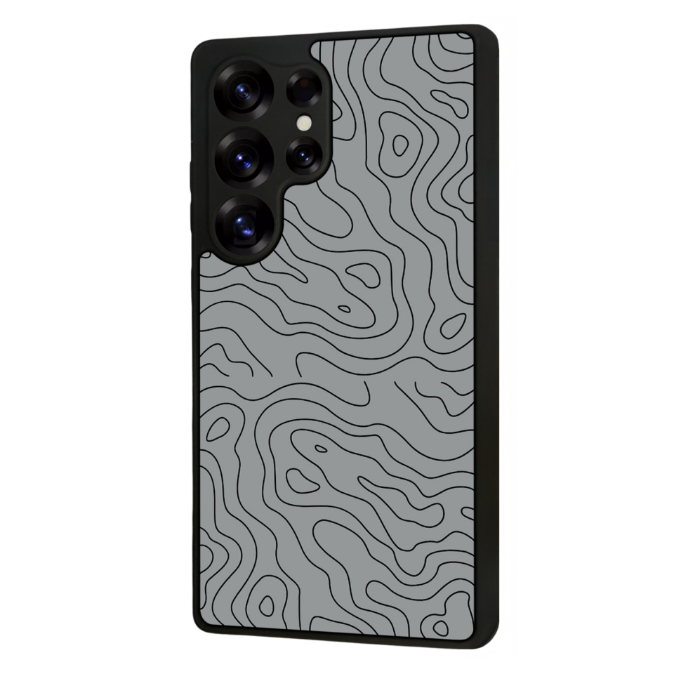 Samsung Galaxy S25 Ultra Uyumlu Çizgi Sanatı Tasarımlı Glossy Premium Kılıf