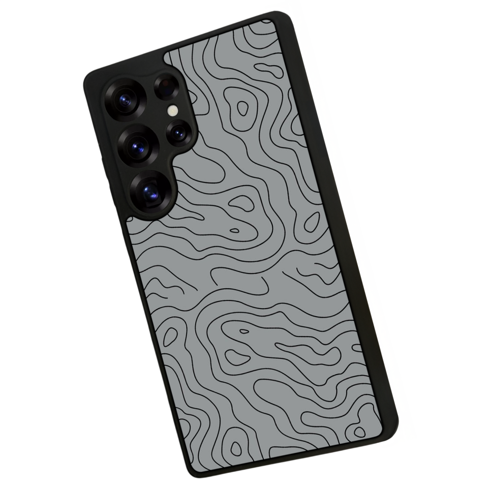 Samsung Galaxy S25 Ultra Uyumlu Çizgi Sanatı Tasarımlı Glossy Premium Kılıf