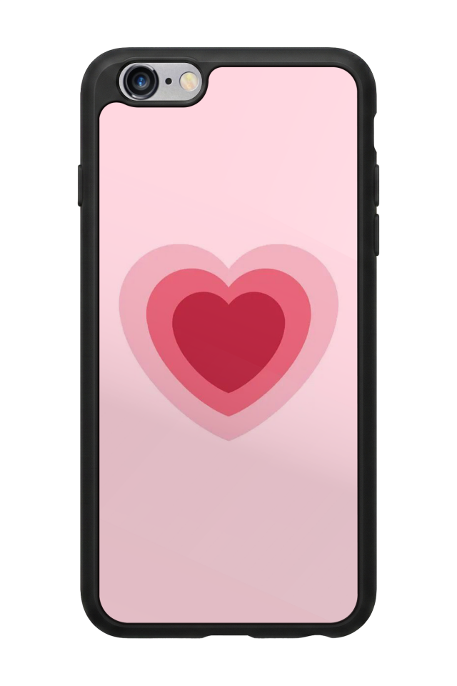 iPhone 6 Plus Uyumlu Kalp Love Tasarımlı Glossy Premium Kılıf