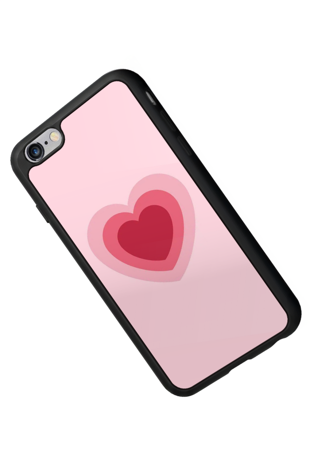 iPhone 6 Plus Uyumlu Kalp Love Tasarımlı Glossy Premium Kılıf